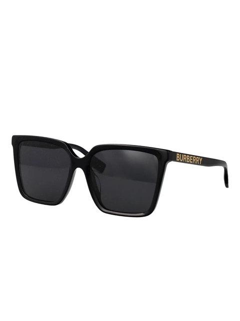 Burberry Eyewear logo-lettering square sunglasses - Black - zdjęcie produktu nr 1