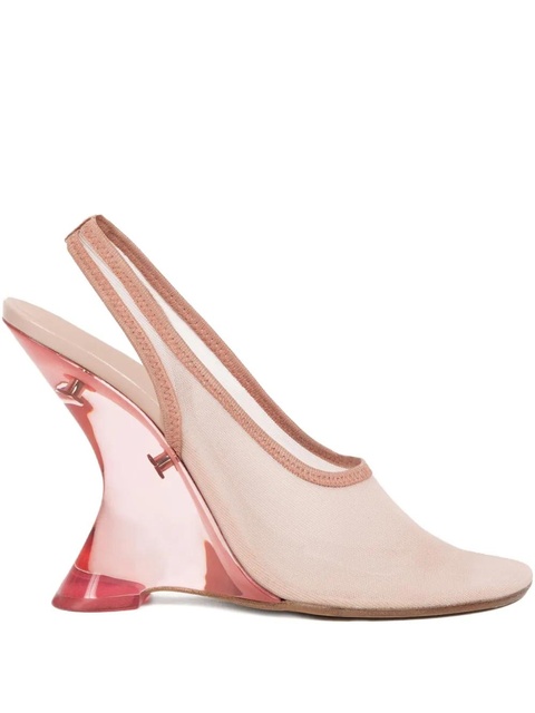 DRIES VAN NOTEN slingback wedge pumps - Pink - zdjęcie produktu nr 1