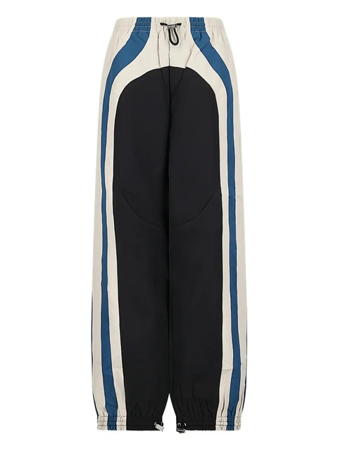 The Attico panelled drawstring trousers - Black - zdjęcie produktu nr 1