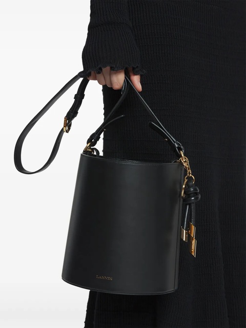 Lanvin leather bucket bag - Black - zdjęcie produktu nr 2