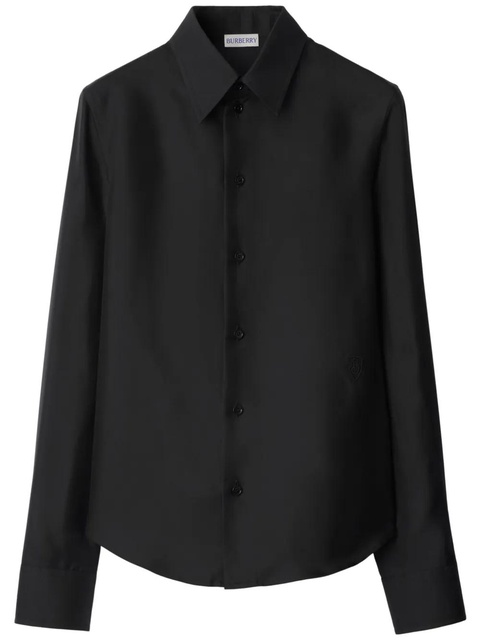 Burberry silk shirt - Black - zdjęcie produktu nr 2