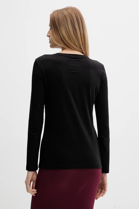Armani Exchange longsleeve bawełniany kolor czarny XW001450 AF10356 - zdjęcie produktu nr 2