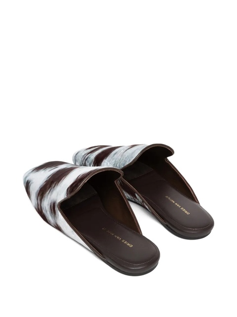 DRIES VAN NOTEN printed mules - Brown - zdjęcie produktu nr 2