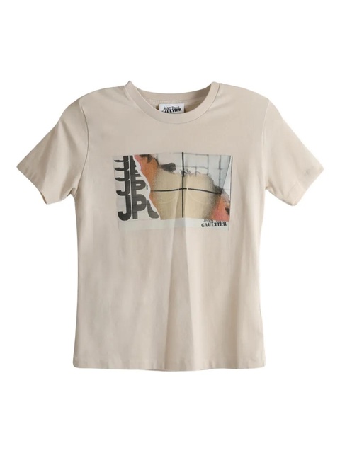 Jean Paul Gaultier logo-print T-shirt - Neutrals - zdjęcie produktu nr 1
