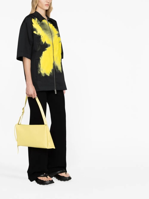 Jil Sander medium folded leather shoulder bag - Yellow - zdjęcie produktu nr 2