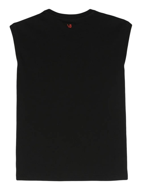 Victoria Beckham sleeveless organic cotton top - Black - zdjęcie produktu nr 2