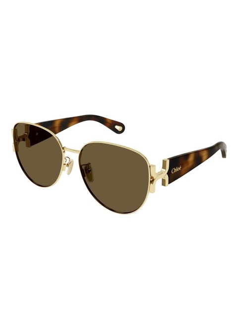 Chloé Eyewear round sunglasses - Gold - zdjęcie produktu nr 2