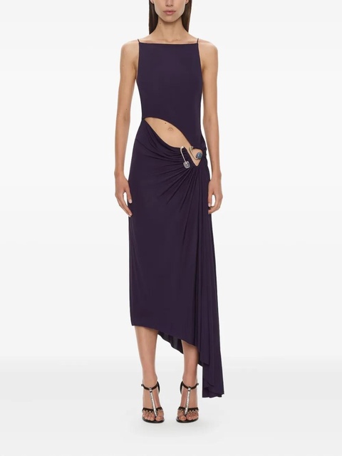 Christopher Esber Veer spiral crystal tank asymmetric dress - Purple - zdjęcie produktu nr 2
