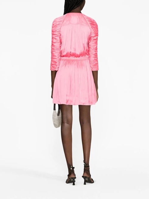 Zadig&Voltaire Realine gathered satin-finish minidress - Pink - zdjęcie produktu nr 2