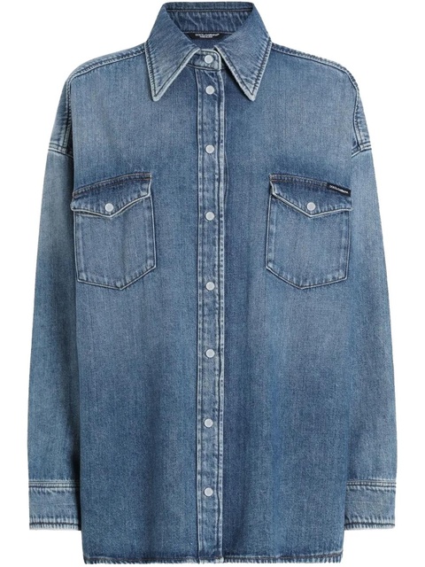 Dolce & Gabbana oversized denim shirt - Blue - zdjęcie produktu nr 1