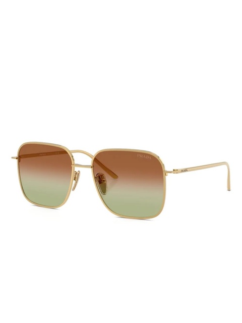 Prada Eyewear square-frame sunglasses - Gold - zdjęcie produktu nr 2