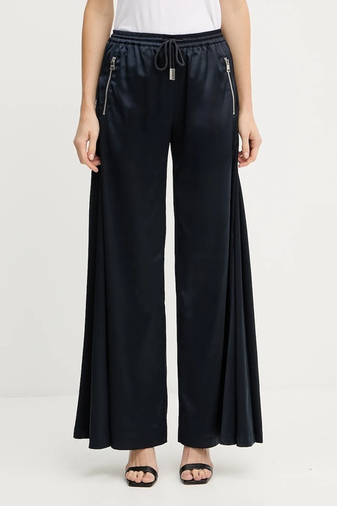 Silvian Heach spodnie JONY damskie kolor granatowy szerokie high waist GPA25161PA - zdjęcie produktu nr 1