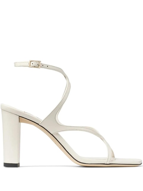 Jimmy Choo Azie 85mm leather sandals - White - zdjęcie produktu nr 1