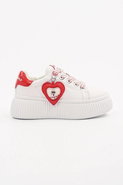 Karl Lagerfeld sneakersy skórzane KREEPER LO damskie kolor biały KL42314V - zdjęcie produktu nr 1