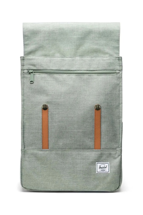Herschel plecak kolor zielony duży gładki 11404-06569-OS - zdjęcie produktu nr 2