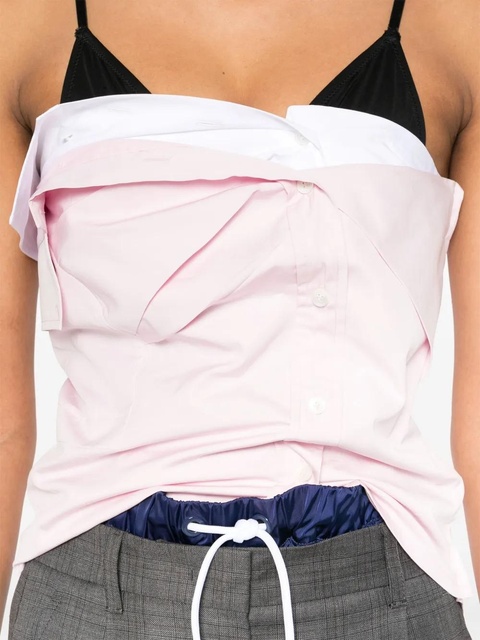 Miu Miu poplin top - Pink - zdjęcie produktu nr 2