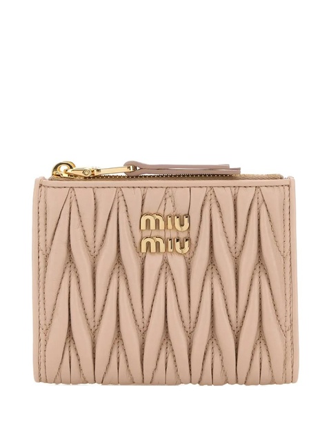 Miu Miu matelassé leather wallet - Neutrals - zdjęcie produktu nr 1