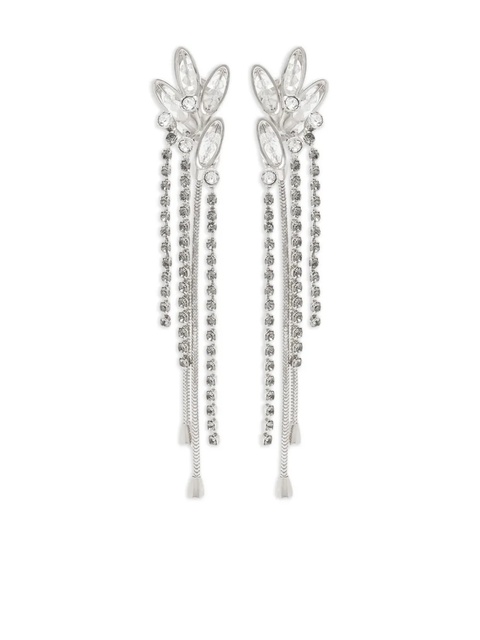 Lanvin crystal-embellished earrings - Silver - zdjęcie produktu nr 1