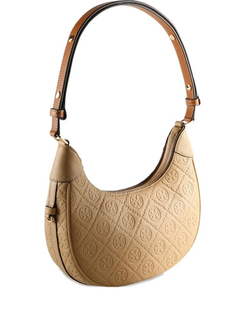 Tory Burch T-monogram half-moon shoulder bag - Neutrals - zdjęcie produktu nr 1