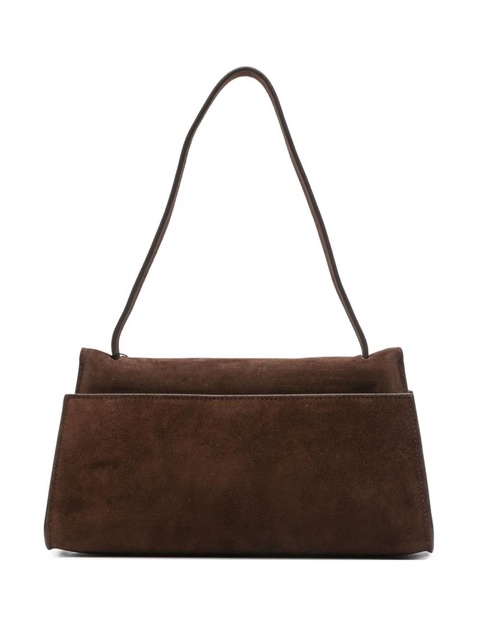 Elleme Long Papillon suede top-handle shoulder bag - Brown - zdjęcie produktu nr 1