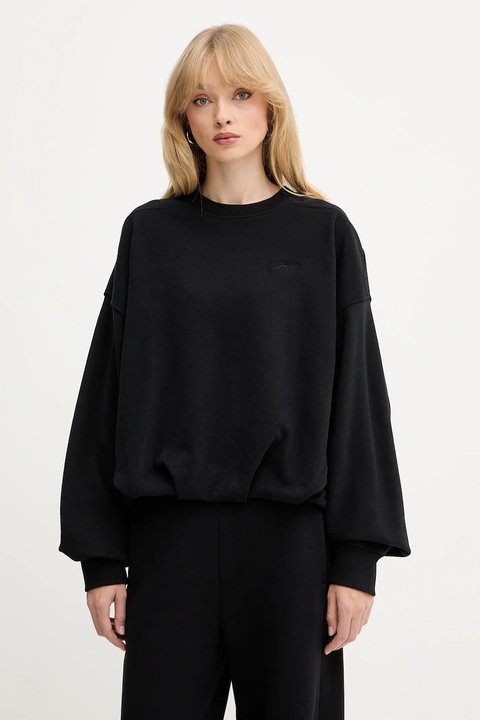 BOSS Orange bluza bawełniana damska kolor czarny gładka 50554908 - zdjęcie produktu nr 1