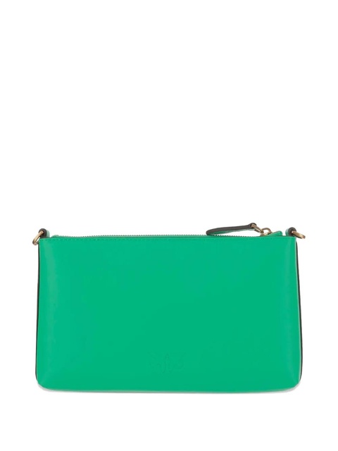 PINKO logo-plaque zip clutch bag - Green - zdjęcie produktu nr 2