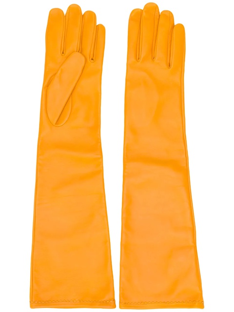 Maison Margiela yellow long-length gloves - zdjęcie produktu nr 1