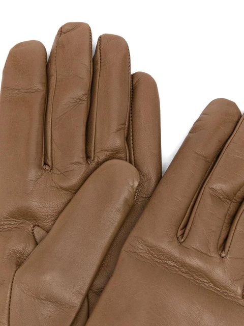 Max Mara leather gloves - Brown - zdjęcie produktu nr 2