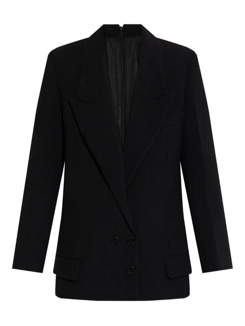 Victoria Beckham double-breasted peak-lapel jacket - Black - zdjęcie produktu nr 1