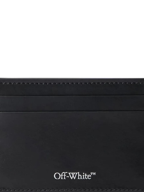 Off-White Diagonal leather card holder - Black - zdjęcie produktu nr 2