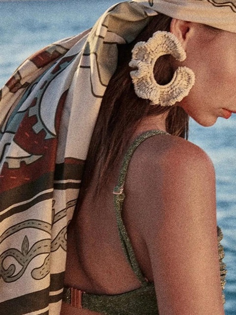 Johanna Ortiz Artistic Expressions earrings - Neutrals - zdjęcie produktu nr 1