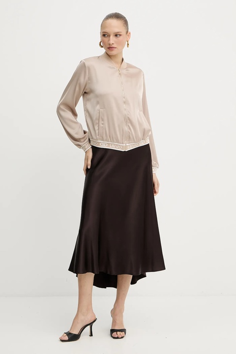 Liu Jo bluza damska kolor beżowy gładka TF5191.T004A - zdjęcie produktu nr 2