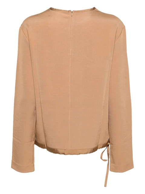 Jil Sander crew-neck long-sleeve sweatshirt - Brown - zdjęcie produktu nr 2