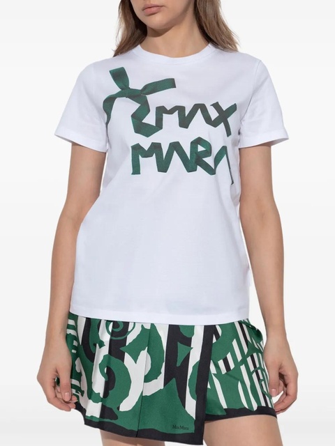 Max Mara logo-print Calcio t-shirt - White - zdjęcie produktu nr 2