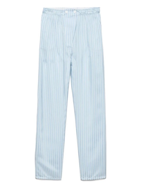 Prada striped silk trousers - Blue - zdjęcie produktu nr 1