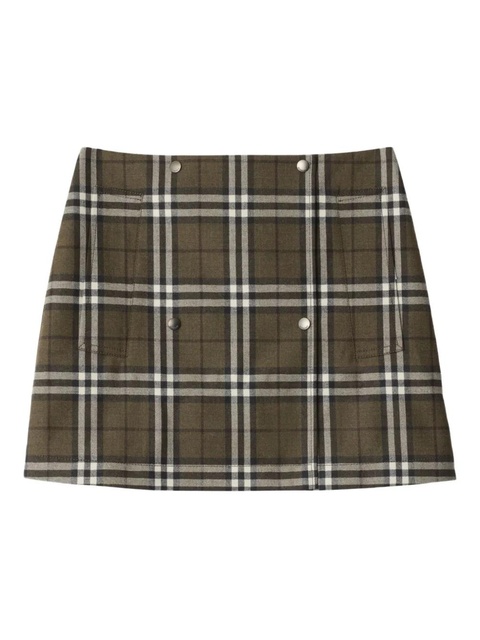 Burberry House-check skirt - Green - zdjęcie produktu nr 1