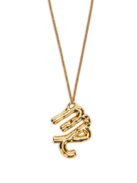Jil Sander zodiac-sign pendant necklace - Gold - zdjęcie produktu nr 2