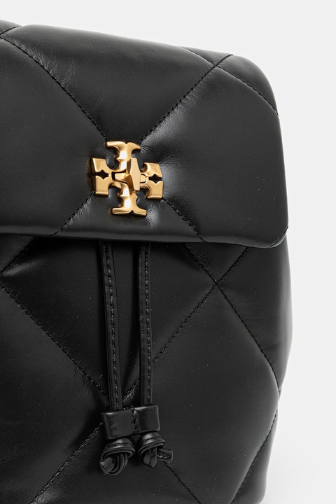 Tory Burch plecak skórzany Kira Diamond damski kolor czarny mały gładki 170485-001 - zdjęcie produktu nr 2