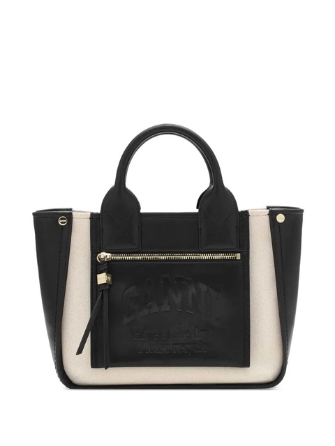 GANNI logo-embossed tote bag - Black - zdjęcie produktu nr 1