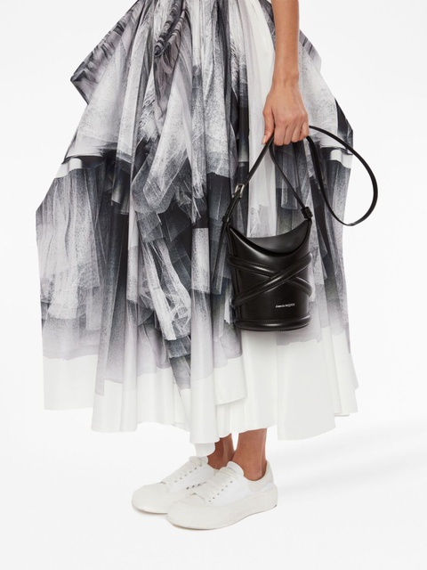 Alexander McQueen The Curve bucket bag - Black - zdjęcie produktu nr 2