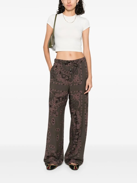 The Attico paisley-print trousers - Green - zdjęcie produktu nr 1