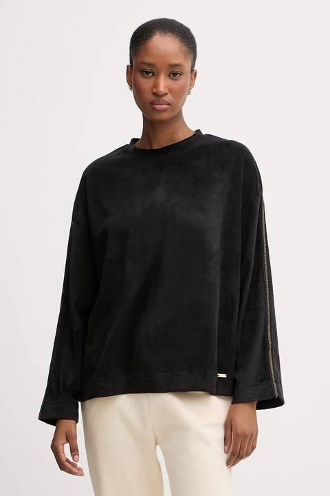 United Colors of Benetton longsleeve piżamowy damska kolor czarny 3JQA3M08B - zdjęcie produktu nr 1