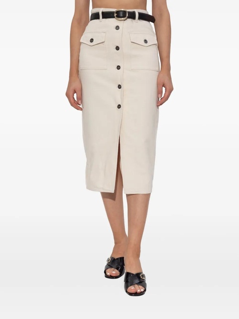 Self-Portrait cotton skirt - White - zdjęcie produktu nr 2