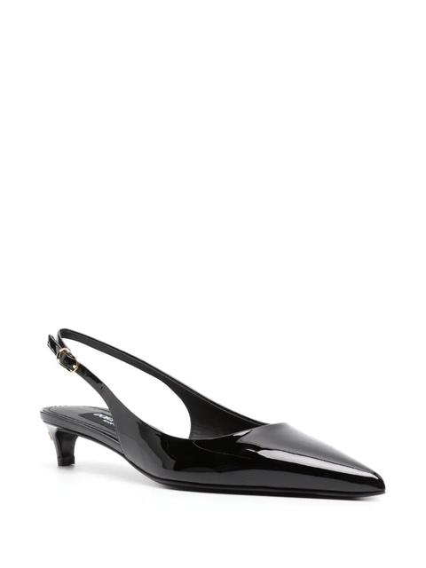 Dolce & Gabbana 40mm patent slingback pumps - Black - zdjęcie produktu nr 2