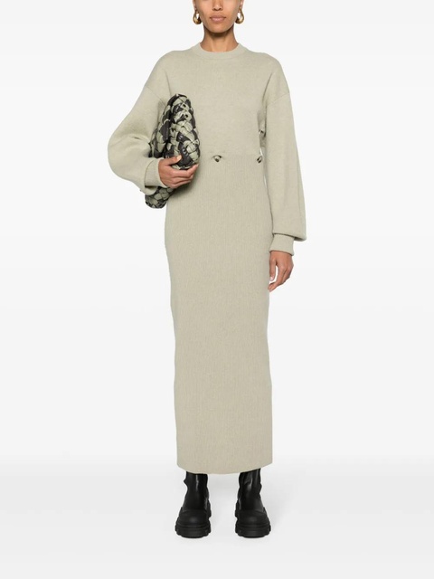 Nanushka modular merino midi dress - Neutrals - zdjęcie produktu nr 2