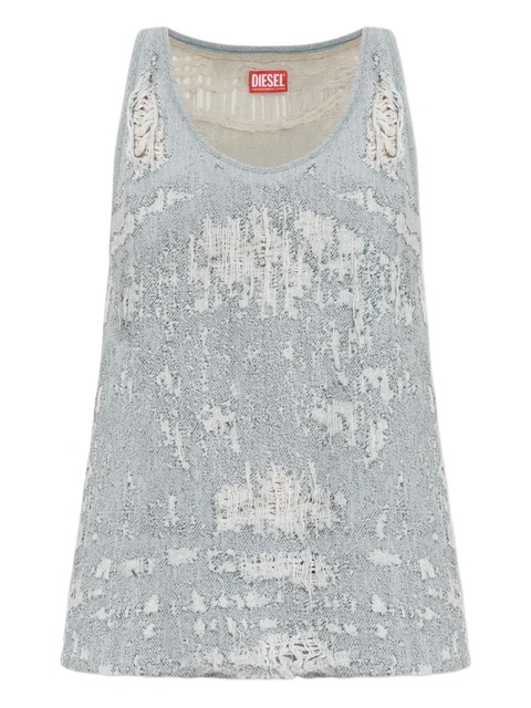 Diesel De-Dalby distressed tank top - Grey - zdjęcie produktu nr 1