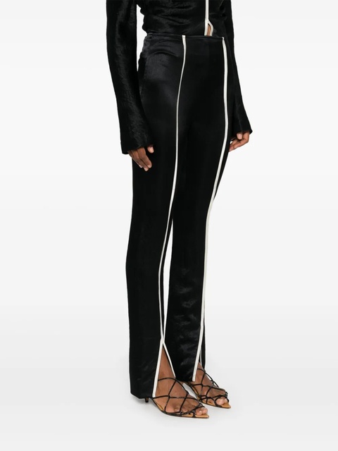 Nanushka contrasting-trim slim trousers - Black - zdjęcie produktu nr 2