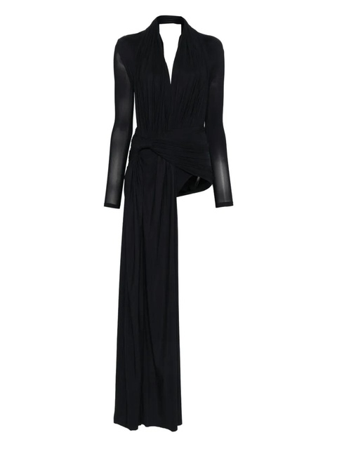 Balenciaga draped knot mini dress - Black - zdjęcie produktu nr 1