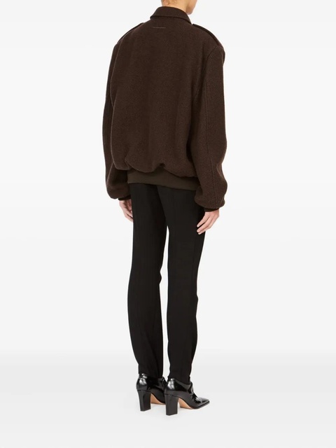 MM6 Maison Margiela zip-up bomber jacket - Brown - zdjęcie produktu nr 2