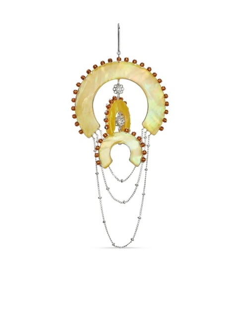 Tory Burch Chandelier resin-bead earrings - Neutrals - zdjęcie produktu nr 2